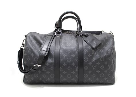 louis vuitton monogram eclipse keepall bandouliere 45|louis vuitton eclipse bag.